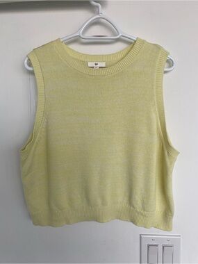 bp Pastel Yellow Knit Sleeveless Tank